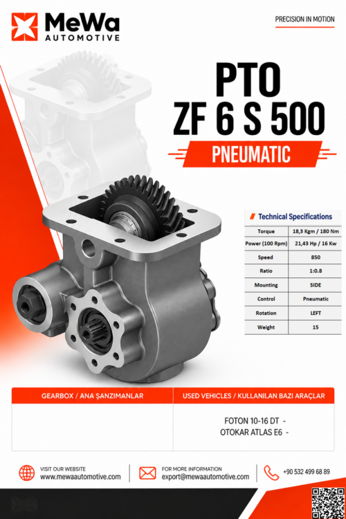 PTO 6S500 PNEUMATIC
