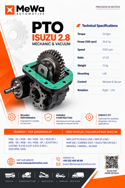 PTO ISUZU 2.8 MSB 5S