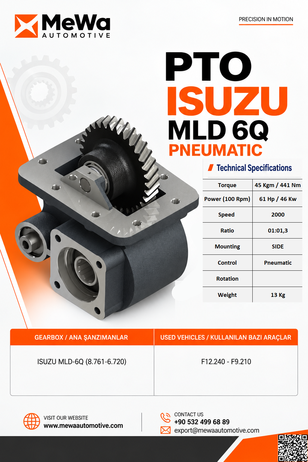 PTO ISUZU MLD 6Q PTO ISUZU MLD 6Q