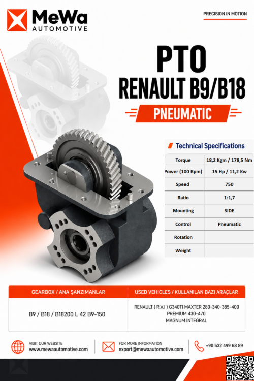 PTO RENAULT B9-B18 PNEUMATIC